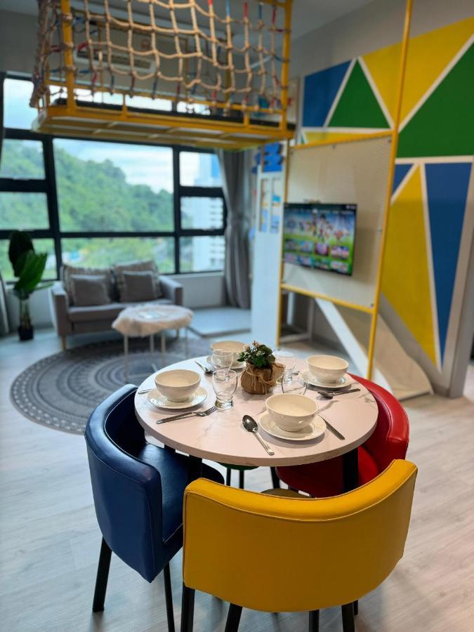 Apartment Jq#05 View Slide Loftbed 2r1b 5pax Near Suria Mall, Gaya St, Sicc *